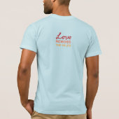 Cushing Roadside-Schild - Dunkel T-Shirt (Rückseite)