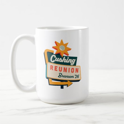 Cushing-Straßenschild Kaffeetasse (Links)