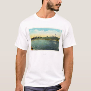 Cushings Insel-Ansicht des weißen Kopfes T-Shirt