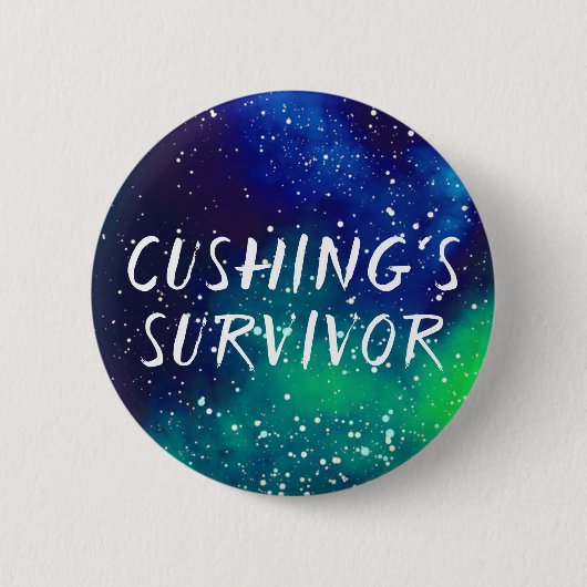 Cushing's Survivor Customizable Galaxy Identity Button (Vorderseite)