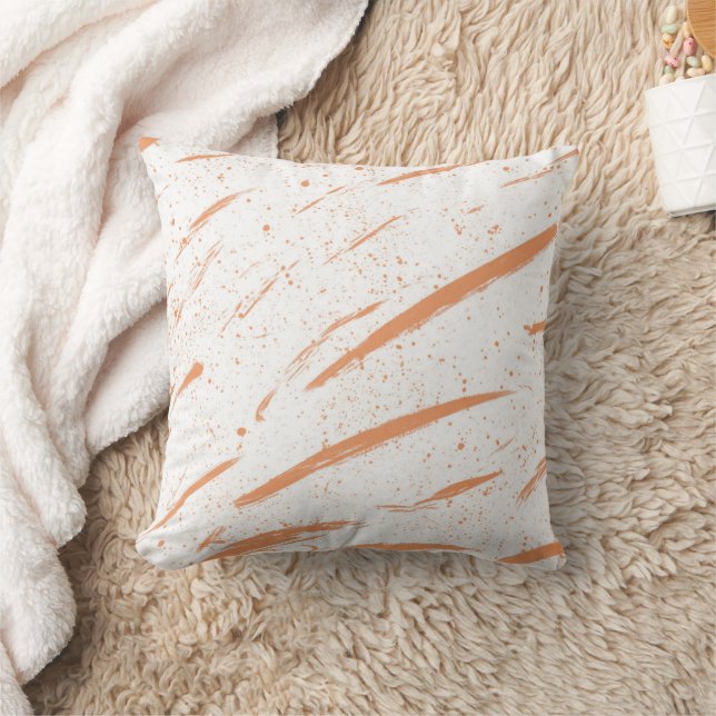 Cushion 40,6 x 40,6 cm - Orange Stripes Kissen (Decke)