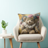 Cushion design with handmade bear printed kissen (Stuhl )