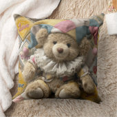 Cushion design with handmade bear printed kissen (Decke)