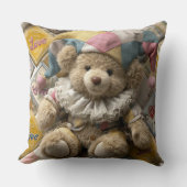 Cushion design with handmade bear printed kissen (Vorderseite)