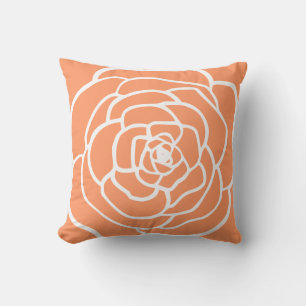 CUSHION einfache moderne Rose Silhouette Aprikose Kissen