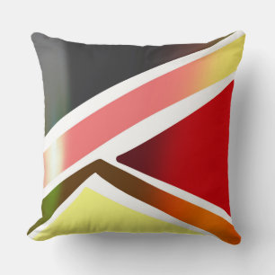 Cushion Jimette orange and turquoise black Design Kissen