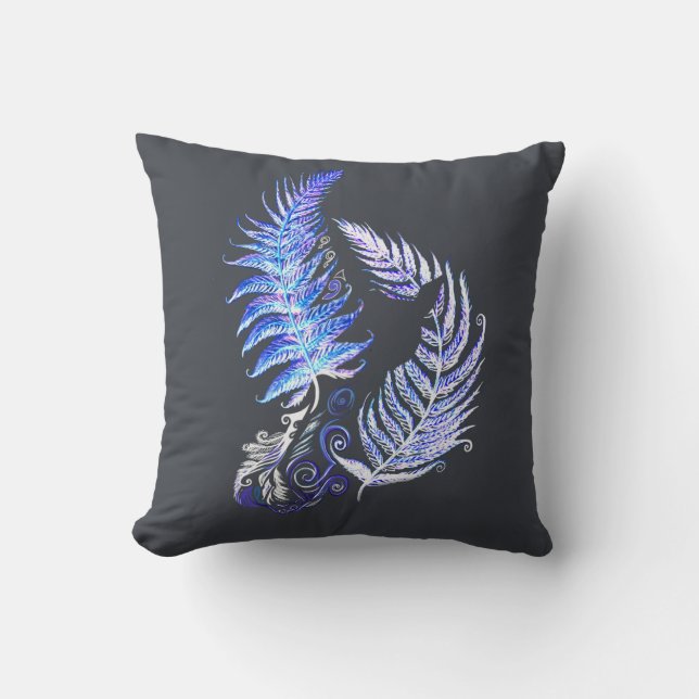 Cushion Puffle New Zealand Fern Design Kissen (Vorderseite)