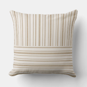 Cushions - Toskana Streifen Beige Design 2 Kissen