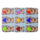 Cushiony Soft Luxurious Memory Foam, Teddy Bär Badematte (Vorderseite)