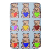 Cushiony Soft Luxurious Memory Foam, Teddy Bär Badematte (Vorderseite Vertikal)