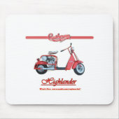 Cushman Hochländer-Roller Mousepad (Vorne)