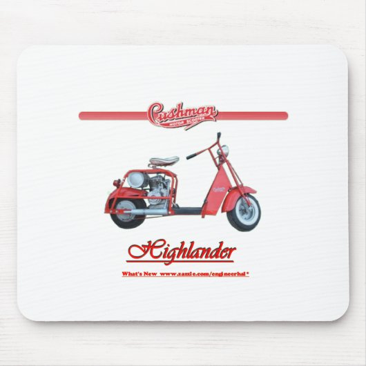 Cushman Hochländer-Roller Mousepad (Vorne)