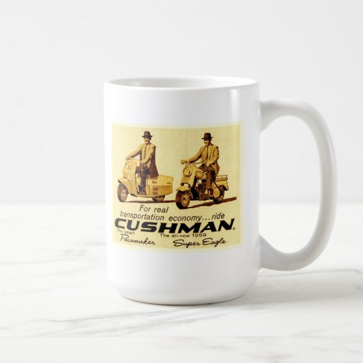 Cushman Pacemaker und Super-Adler-Roller Kaffeetasse (Rechts)