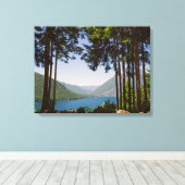 Cushman-See im Sommer Leinwanddruck (Insitu (Holzboden))