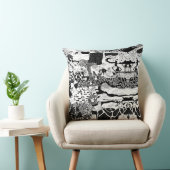 Cusion Pillow Funky Dancing Man Pattern Artwork Kissen (Stuhl )