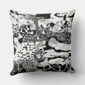 Cusion Pillow Funky Dancing Man Pattern Artwork Kissen (Rückseite)