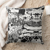 Cusion Pillow Funky Dancing Man Pattern Artwork Kissen (Decke)