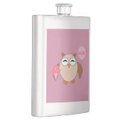 Cusom Age Birthday Owl Flask Flachmann (Rechts)