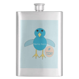 Cusom Blue Birthday Boy Chick Flasks Flachmann