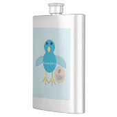 Cusom Blue Birthday Boy Chick Flasks Flachmann (Links)