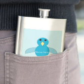 Cusom Blue Birthday Boy Chick Flasks Flachmann (Beispiel)