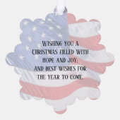 Cusom Text 47. Präsident Trump 2024 Amerikanische Ornament Karte (Rückseite)