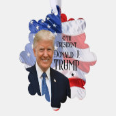 Cusom Text 47. Präsident Trump 2024 Amerikanische  Ornament Karte (Linke Ecke)