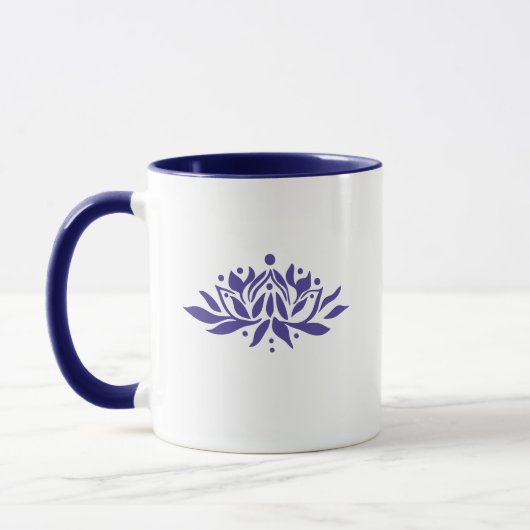 Cusomizable Flaming Lotus Blume Tasse (Links)
