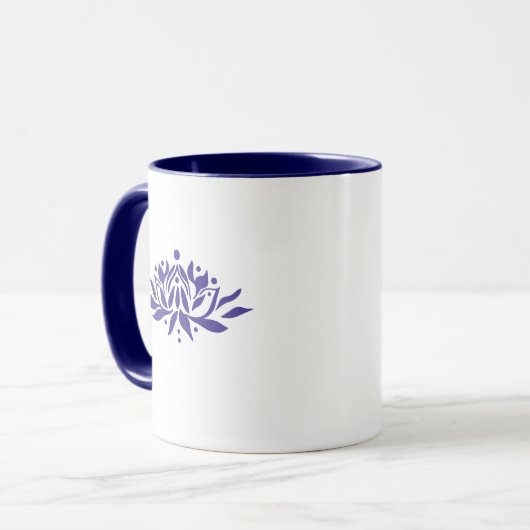 Cusomizable Flaming Lotus Blume Tasse (Vorderseite Links)