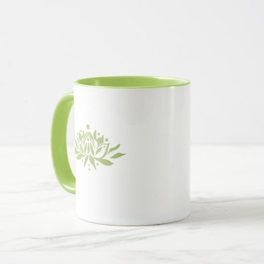 Cusomizable Flaming Lotus Blume Tasse (Vorderseite Links)