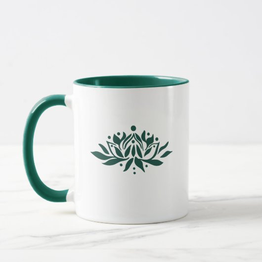 Cusomizable Flaming Lotus Blume Tasse (Links)