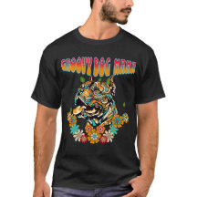 Custamizable Groovy Hund Mama Retro