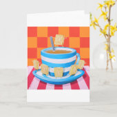 Custard Cream Tea Karte (Gelbe Blume)
