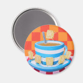 Custard Cream Tea Magnet (Vorderseite/Rückseite)
