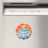 Custard Cream Tea Magnet (In Situ (Geschirrspüler))