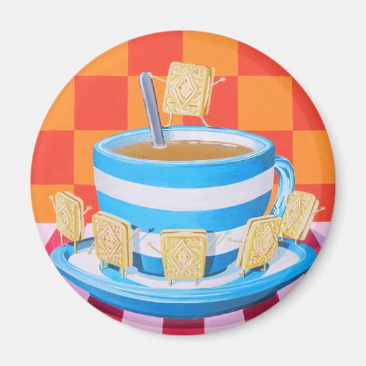 Custard Cream Tea Magnet (Vorne)