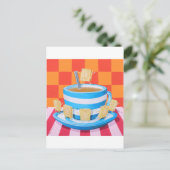 Custard Cream Tea Postkarte (Stehend Vorderseite)