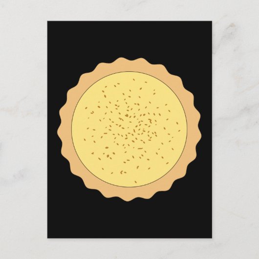Custard Tart Pie. Postkarte (Vorderseite)