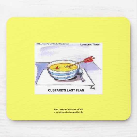 Custards Letzter Flan Lustiger Cartoon-Mauspad Mousepad (Vorne)