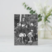 Custer & Freunde, 1860er Postkarte (Stehend Vorderseite)