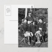 Custer & Freunde, 1860er Postkarte (Vorne/Hinten)