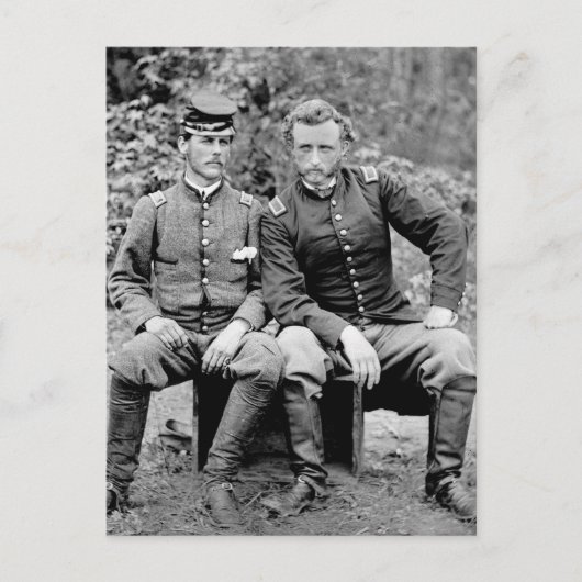 Custer & Gefangener, 1862 Postkarte (Vorderseite)