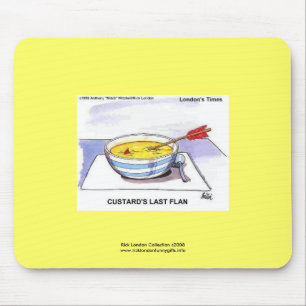 Custer Last Flan Funny Cartoon Mouse Pad Mousepad
