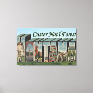 Custer Nat'l Forest, Montana Leinwanddruck