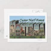 Custer Nat'l Forest, Montana Postkarte (Vorne/Hinten)
