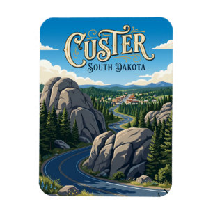 Custer South Dakota Magnet