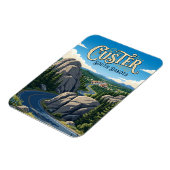 Custer South Dakota Magnet (Linke Seite)