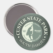 Custer Staat Park (CLB) Magnet (Vorderseite/Rückseite)