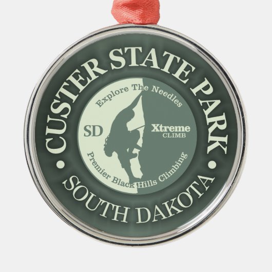 Custer Staat Park (CLB) Ornament Aus Metall (Vorne)