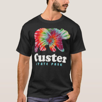 Custer Staat Park Gefärbte Krawatte Bear South Dak T-Shirt